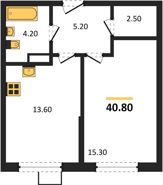 Фото №1: 1-комнатная квартира 40 м² - Краснодар, Прикубанский внутригородской округ, мкр. Парк Победы