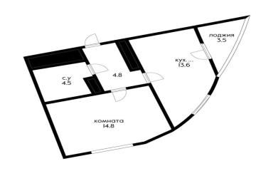 Фото №2: 1-комнатная квартира 40 м² - Краснодар, мкр. Черёмушки, ул. Воронежская, 47/10