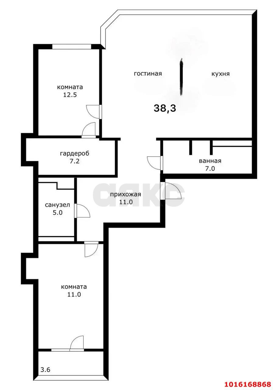 Фото №33: 3-комнатная квартира 107 м² - Краснодар, Прикубанский внутригородской округ, Школьный, Круглик, мкр. Табачная Фабрика, ул. Табачная, 1/1к1