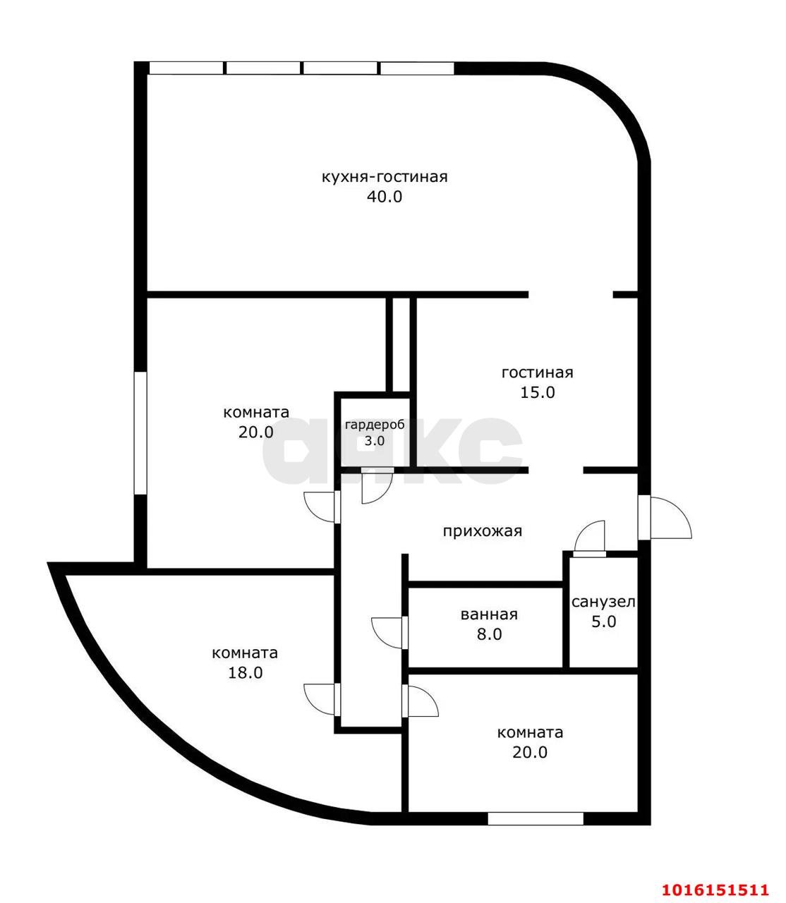 Фото №20: 3-комнатная квартира 182 м² - Краснодар, Прикубанский внутригородской округ, мкр. Немецкая Деревня, пр-кт Гёте, 10