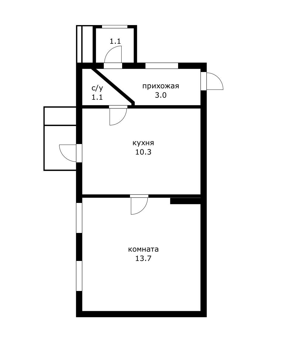 Фото №7: 1-комнатная квартира 24 м² - Краснодар, Западный внутригородской округ, мкр. Центральный, ул. Рашпилевская, 97