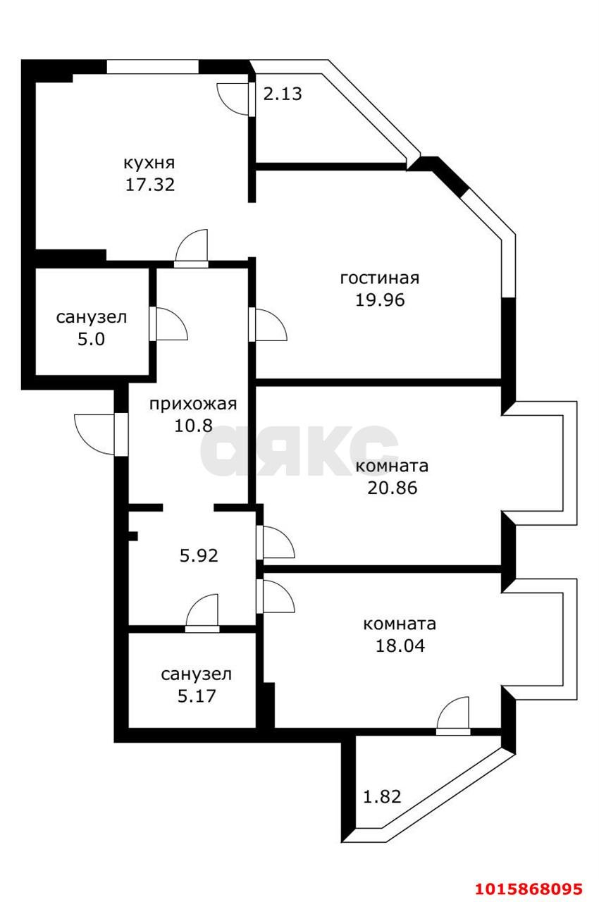 Фото №20: 3-комнатная квартира <span class="whitespace-nowrap">120 м²</span>, <span class="whitespace-nowrap">8/16 эт.</span> - Краснодар, Западный внутригородской округ, мкр. Фестивальный, ул. Гаражная, 79/1