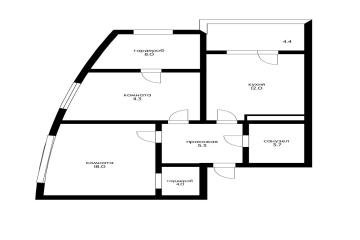 Фото №2: 2-комнатная квартира 62 м² - Краснодар, мкр. жилой комплекс Маршал, ул. Гаражная, 87к1