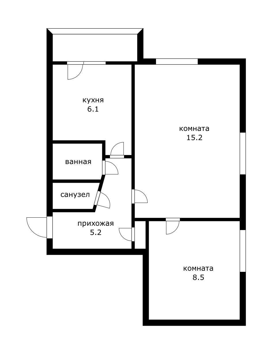 Фото №14: 2-комнатная квартира 42 м² - Краснодар, Прикубанский внутригородской округ, мкр. Юбилейный, ул. имени Калинина, 13к41