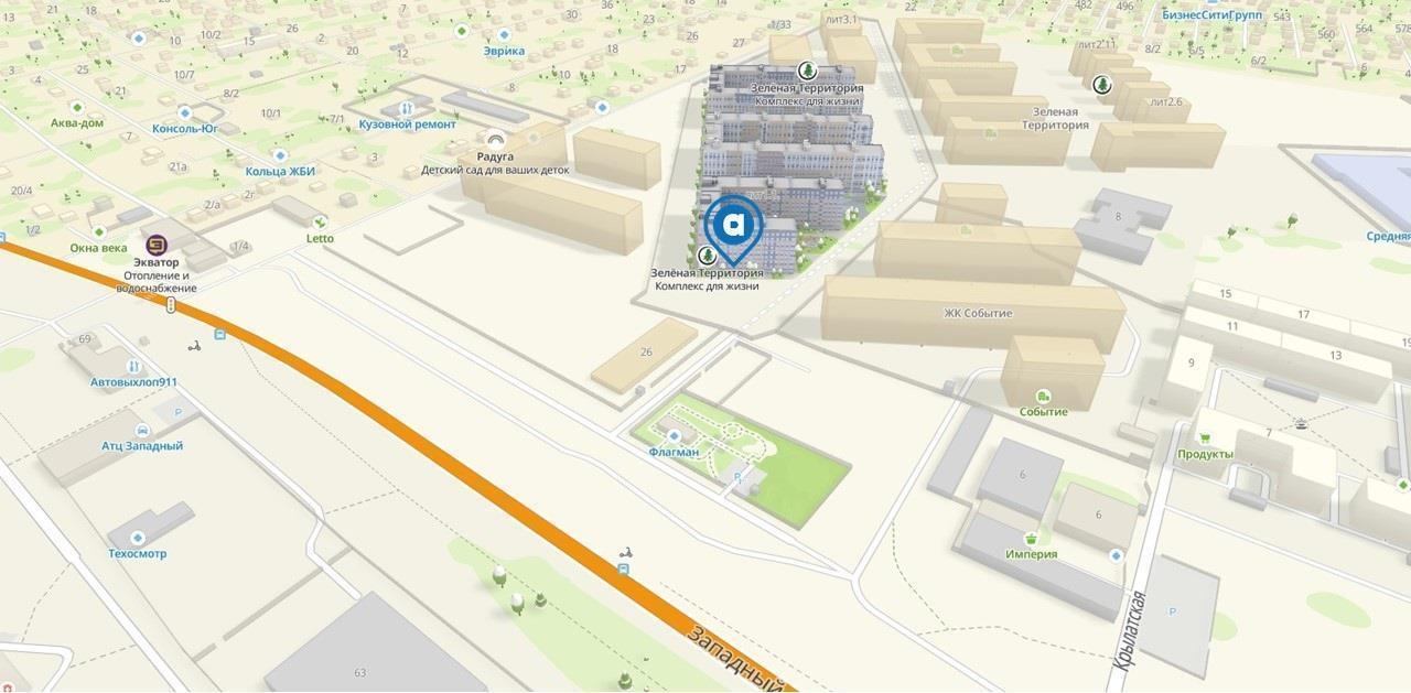 Фото №6: Коммерция 62 м² - Краснодар, Прикубанский внутригородской округ, мкр. жилой комплекс Зелёная Территория, ул. имени Генерала Брусилова, 5