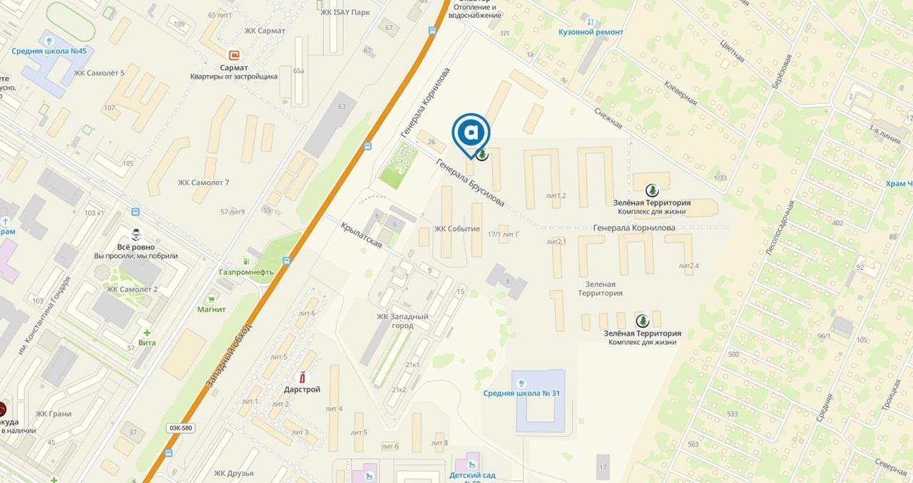 Фото №7: Коммерция 62 м² - Краснодар, Прикубанский внутригородской округ, мкр. жилой комплекс Зелёная Территория, ул. имени Генерала Брусилова, 5