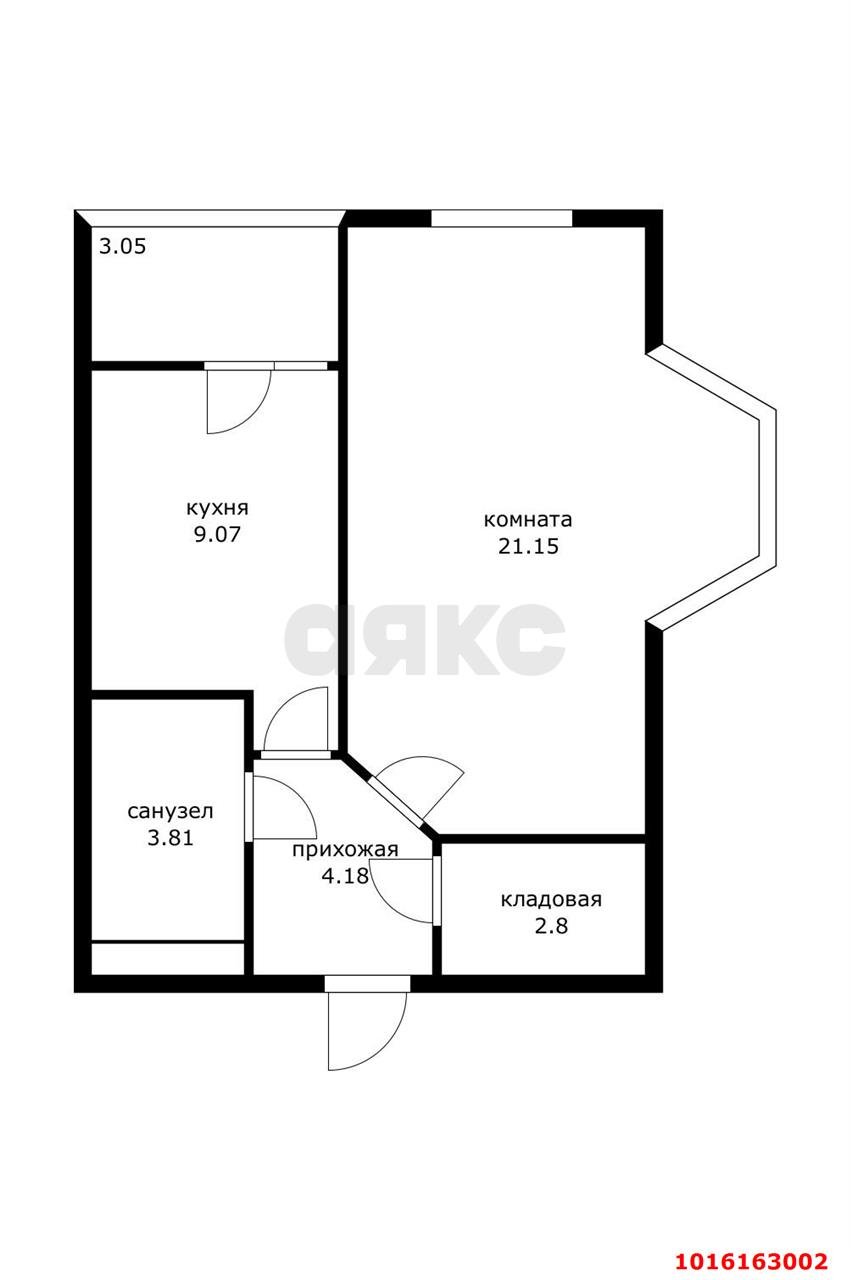 Фото №14: 1-комнатная квартира 41 м² - Краснодар, Центральный внутригородской округ, Центральный, мкр. ЖК Большой, ул. Красная, 176лит1/1