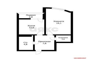 Фото №4: 1-комнатная квартира 46 м² - Краснодар, мкр. жилой комплекс Речной Бриз, ул. Парусная, 10к3
