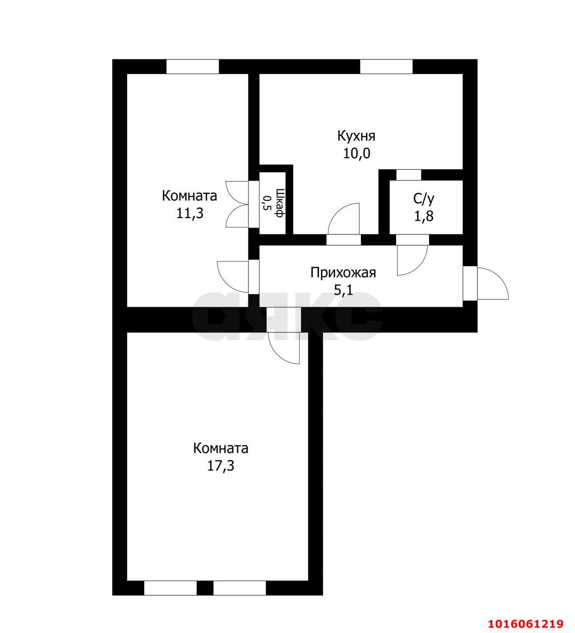 Фото №9: 2-комнатная квартира 46 м² - Краснодар, Западный внутригородской округ, Горгаз, мкр. Центральный, ул. Захарова, 25