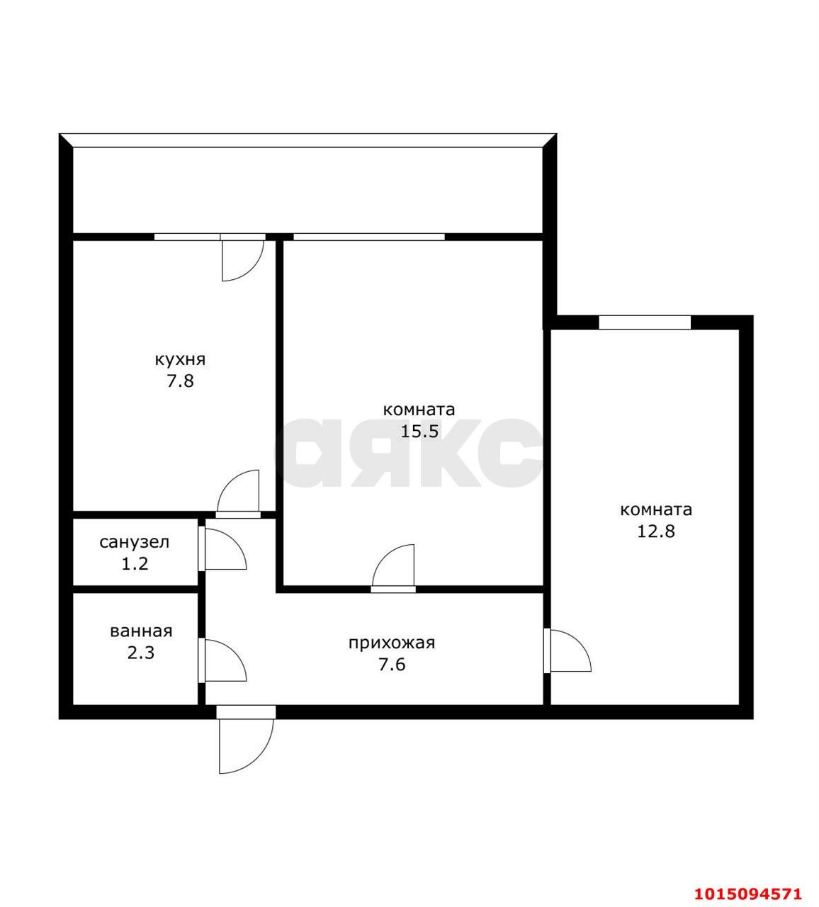 Фото №15: 2-комнатная квартира 47 м² - Краснодар, ул. Алма-Атинская, 148
