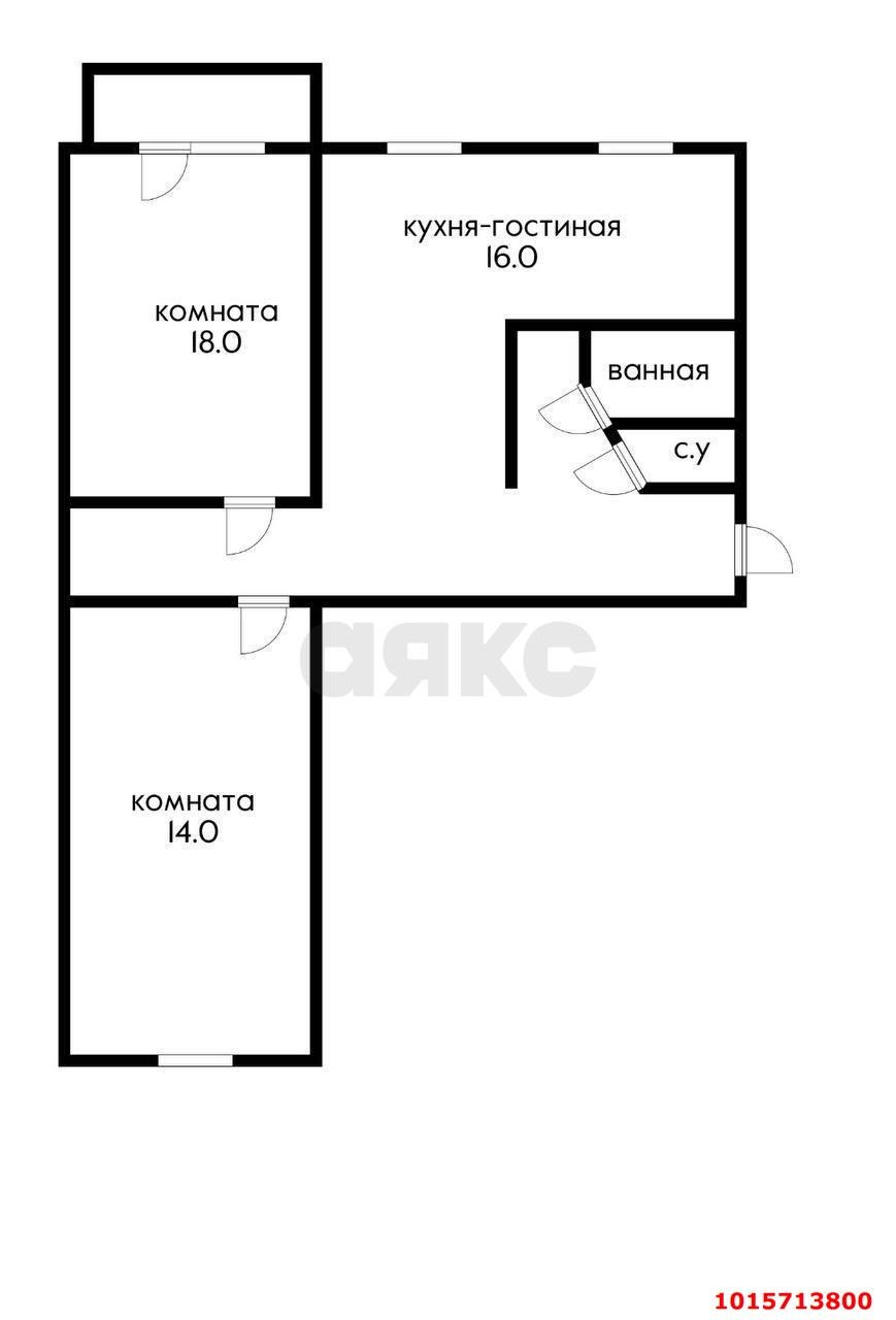 Фото №16: 3-комнатная квартира 65 м² - Краснодар, Прикубанский внутригородской округ, мкр. Завод Измерительных Приборов, ул. Карякина, 14