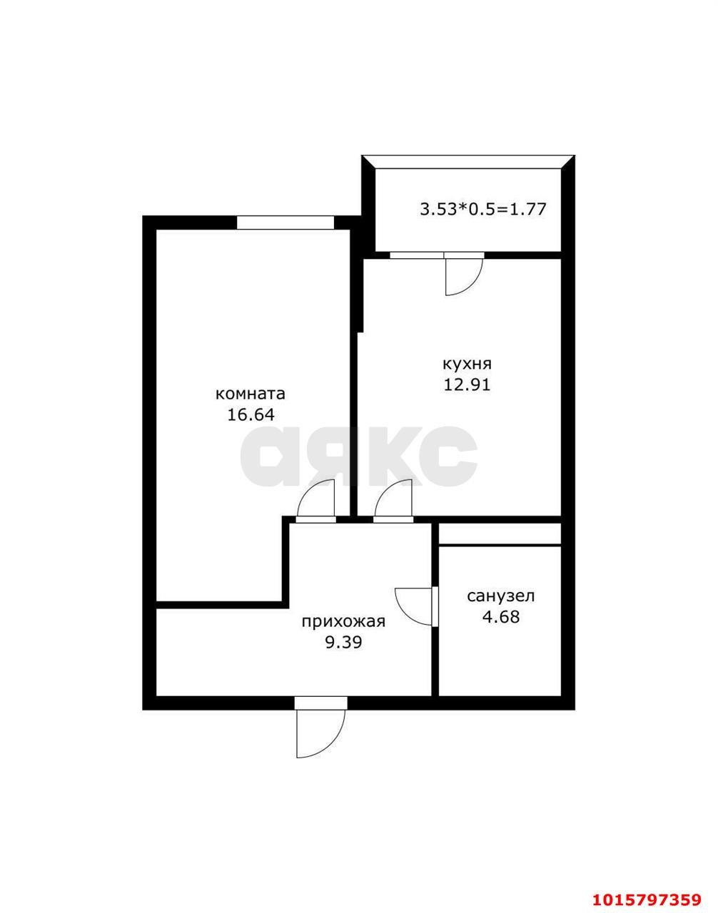 Фото №10: 1-комнатная квартира 45 м² - Краснодар, ул. Ростовское шоссе, 30
