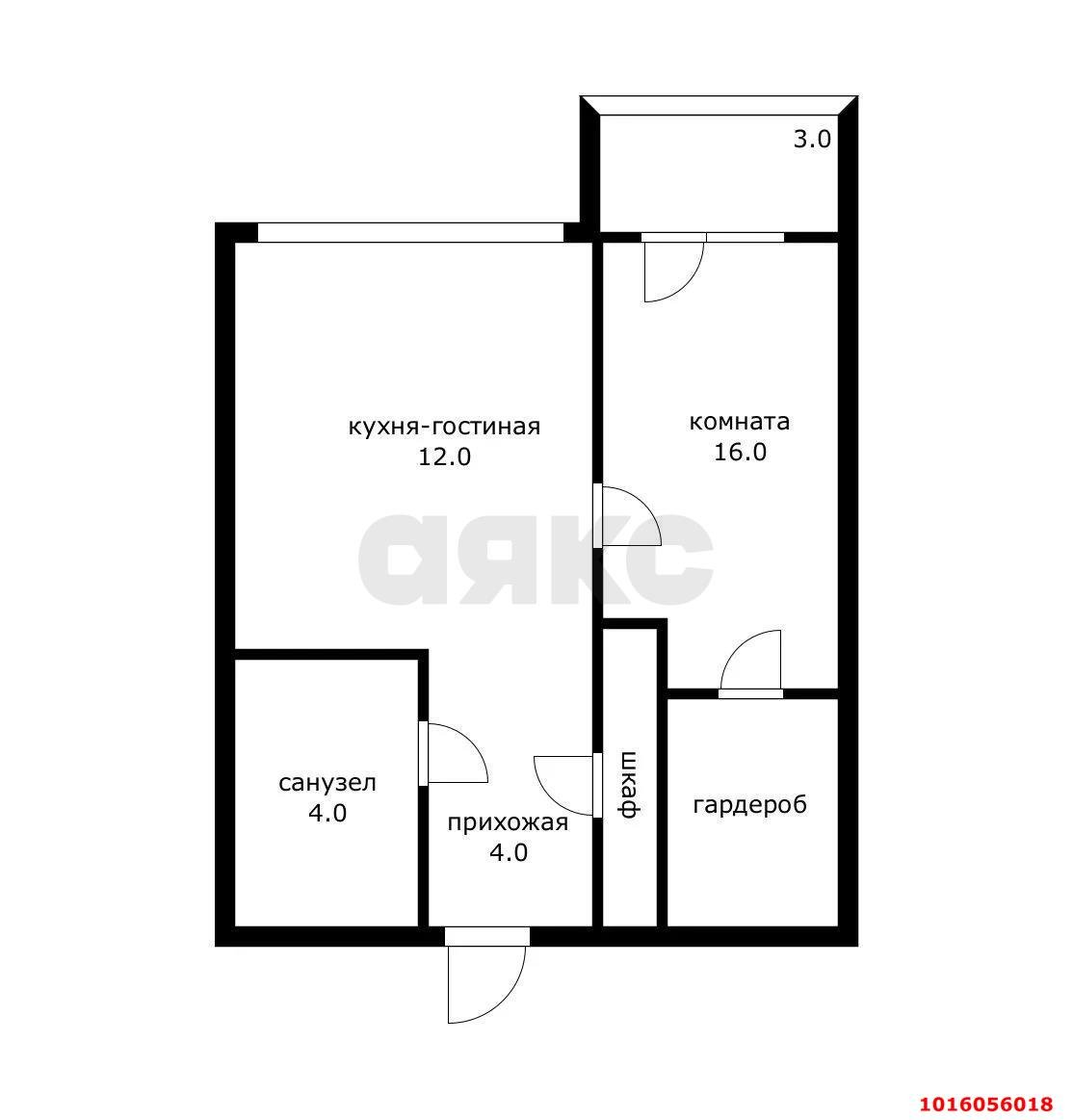 Фото №10: 1-комнатная квартира 44 м² - Краснодар, ЖК Маршал, Западный внутригородской округ, Фестивальный, мкр. жилой комплекс Маршал, ул. Гаражная, 87