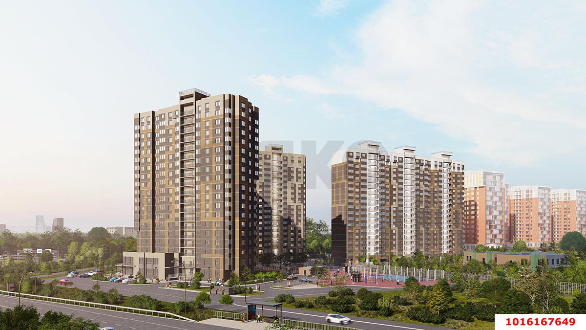 Фото №2: 2-комнатная квартира 69 м² - Краснодар, Прикубанский внутригородской округ, жилой комплекс Аксиома, мкр. Догма Парк, ул. Марины Цветаевой, 17к1