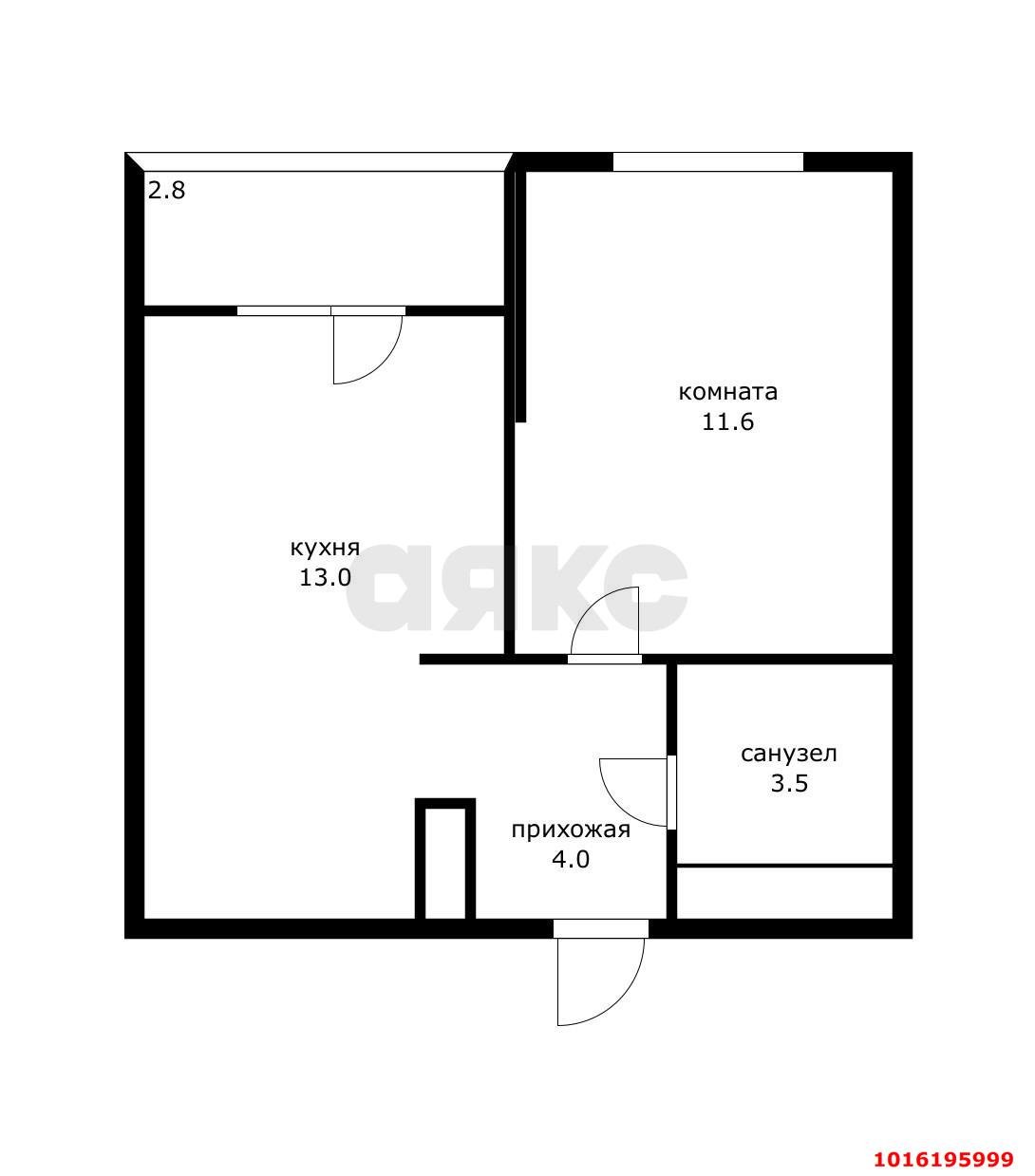 Фото №9: 1-комнатная квартира 36 м² - Краснодар, Прикубанский внутригородской округ, мкр. Парк Победы, ул. Героя Пешкова, 14к3