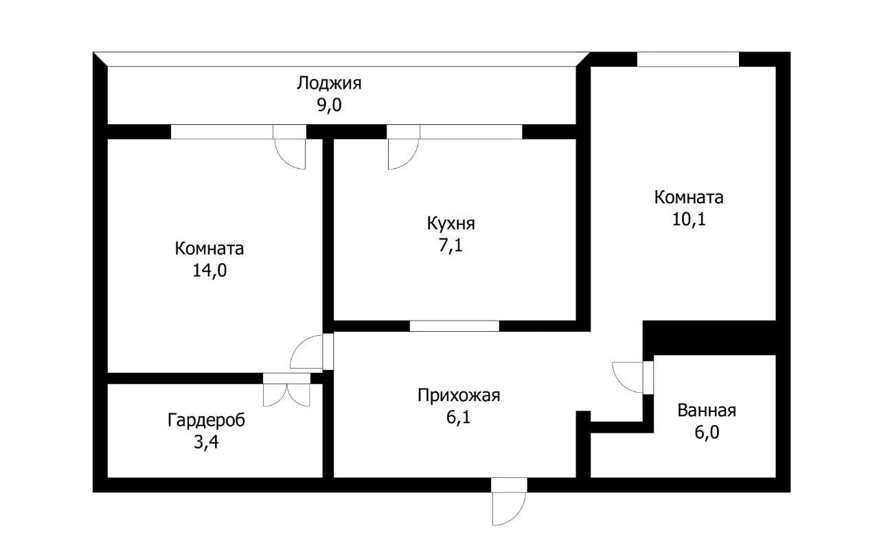 Фото №10: 2-комнатная квартира 56 м² - Краснодар, мкр. Западный внутригородской округ, ул. Красных Партизан, 541