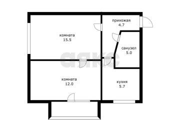 Фото №3: 2-комнатная квартира 41 м² - Краснодар, мкр. Прикубанский внутригородской округ, ул. Стахановская, 1