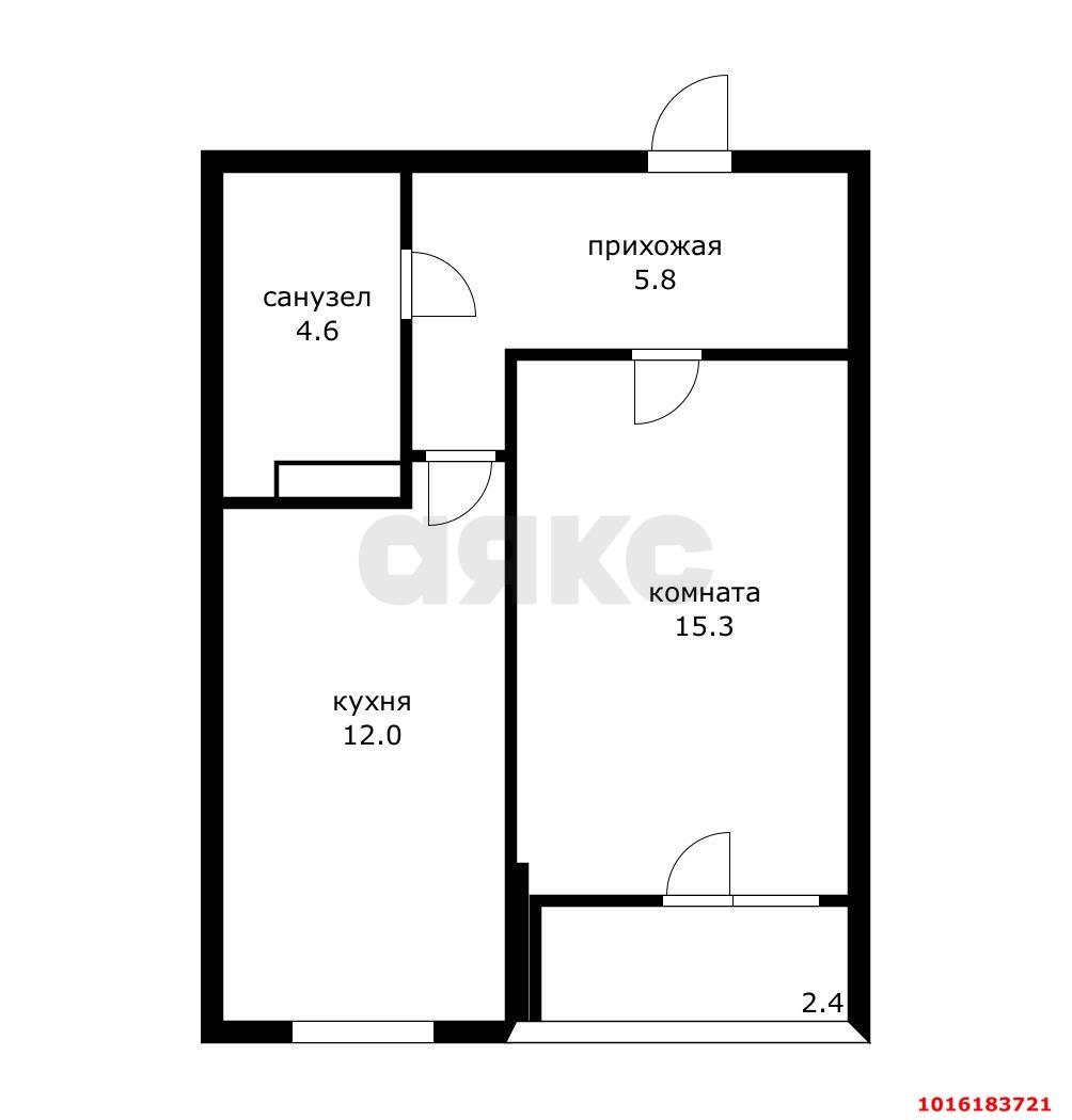 Фото №10: 1-комнатная квартира 43 м² - Краснодар, Прикубанский внутригородской округ, Россинского, мкр. жилой комплекс Инсити-Парк, ул. Командорская, 1к1