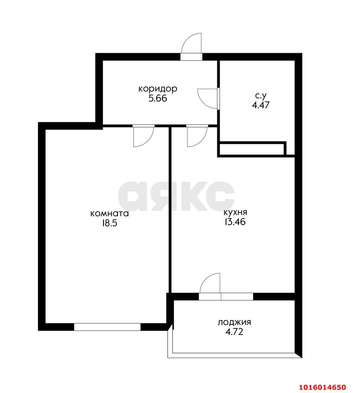 Фото №6: 1-комнатная квартира 46 м² - Краснодар, Центральный внутригородской округ, Центральный, жилой комплекс Арбат, мкр. Западный внутригородской округ, ул. имени П.М. Гаврилова, 88