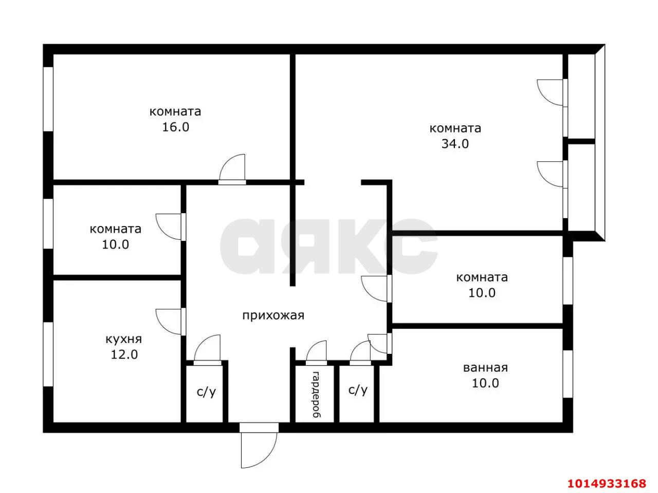 Фото №10: 4-комнатная квартира 120 м² - Краснодар, Прикубанский внутригородской округ, мкр. Фестивальный, ул. Яна Полуяна, 22