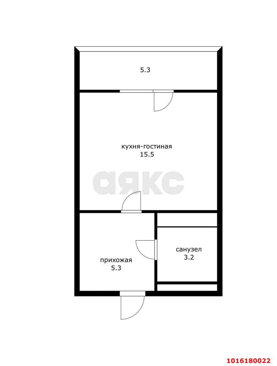 Фото №14: Студия 29 м² - Знаменский, Карасунский внутригородской округ, мкр. Родные Просторы, ул. Природная, 10Бк24