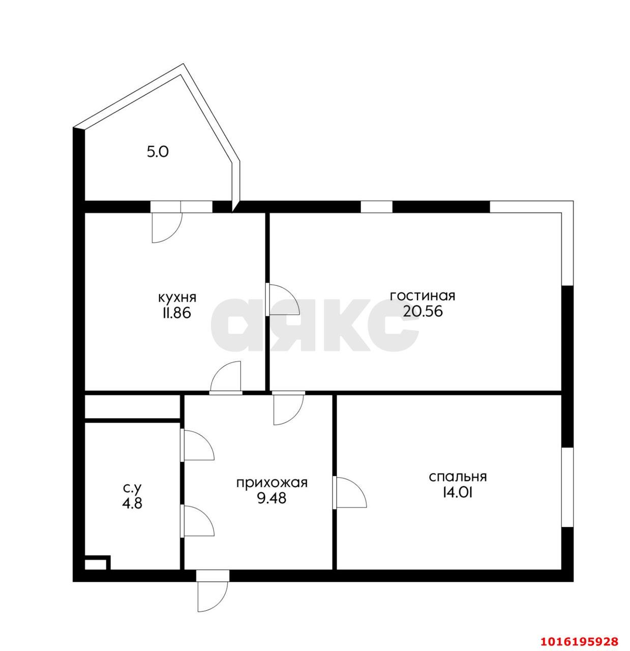 Фото №20: 2-комнатная квартира 66 м² - Краснодар, Прикубанский внутригородской округ, Фестивальный, ЖК Седьмой Континент, Отделение № 1 совхоза Солнечный, мкр. жилой комплекс Седьмой Континент, ул. Совхозная, 1к1