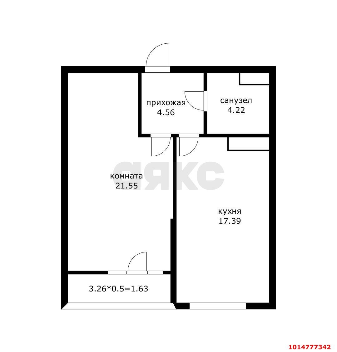 Фото №10: 1-комнатная квартира 47 м² - Краснодар, Школьный, Прикубанский внутригородской округ, Круглик, мкр. жилой комплекс Сердце, ул. Школьная, 1