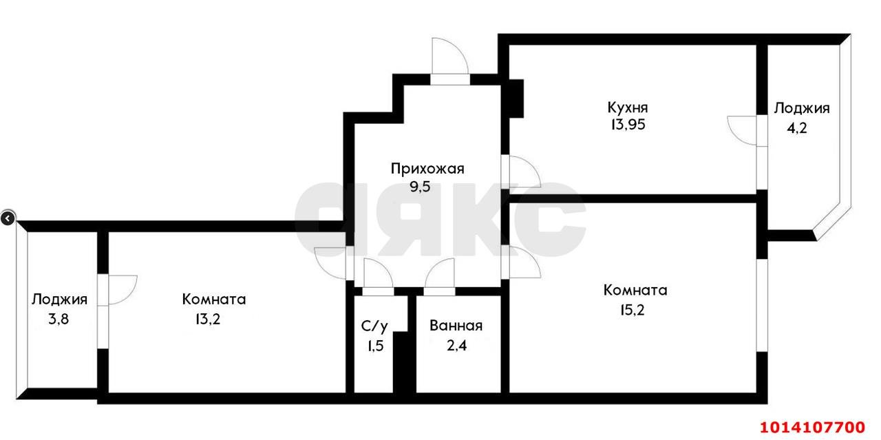 Фото №2: 2-комнатная квартира 63 м² - Краснодар, ЖК Керченский, Панорама, Прикубанский внутригородской округ, мкр. жилой комплекс Керченский, ул. им. Героя Сарабеева В.И., 5