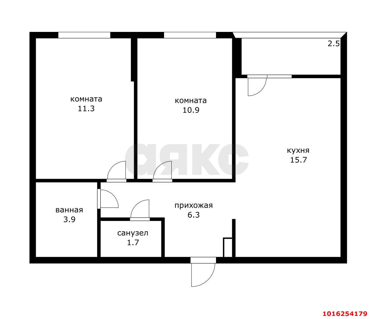 Фото №20: 2-комнатная квартира 49 м² - Краснодар, Прикубанский внутригородской округ, мкр. жилой комплекс Новые Сезоны, ул. Скандинавская, 1к1