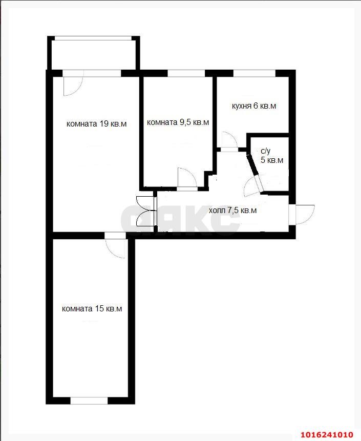 Фото №19: 3-комнатная квартира 62 м² - Краснодар, Карасунский внутригородской округ, мкр. Хлопчато-бумажный Комбинат, ул. Новороссийская, 182