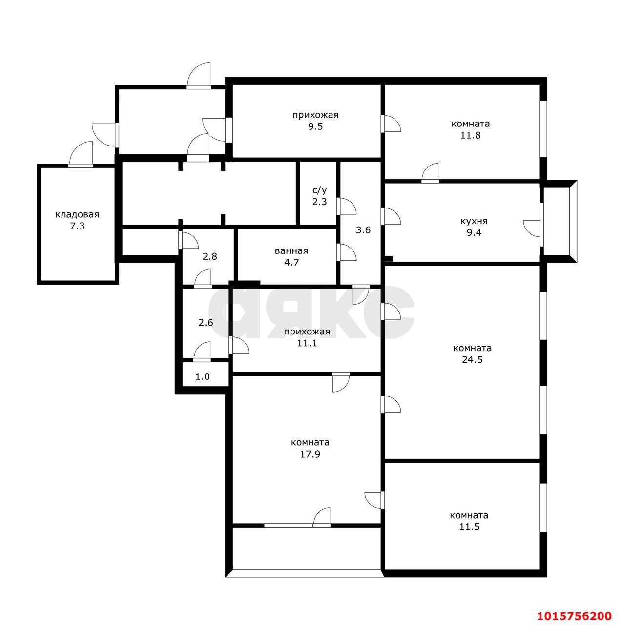 Фото №18: 4-комнатная квартира 127 м² - Краснодар, ул. Селезнёва, 176