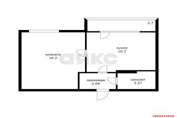 Фото №3: 1-комнатная квартира 35 м² - Краснодар, мкр. жилой комплекс Новая Португалия, ул. Лиссабонская, 80к7