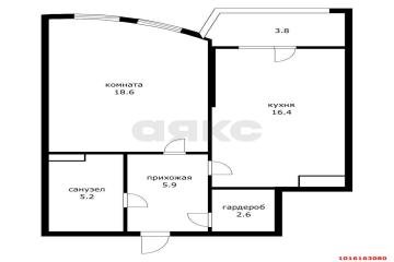 Фото №5: 1-комнатная квартира 53 м² - Краснодар, мкр. жилой комплекс Кино, ул. Уральская, 100/5
