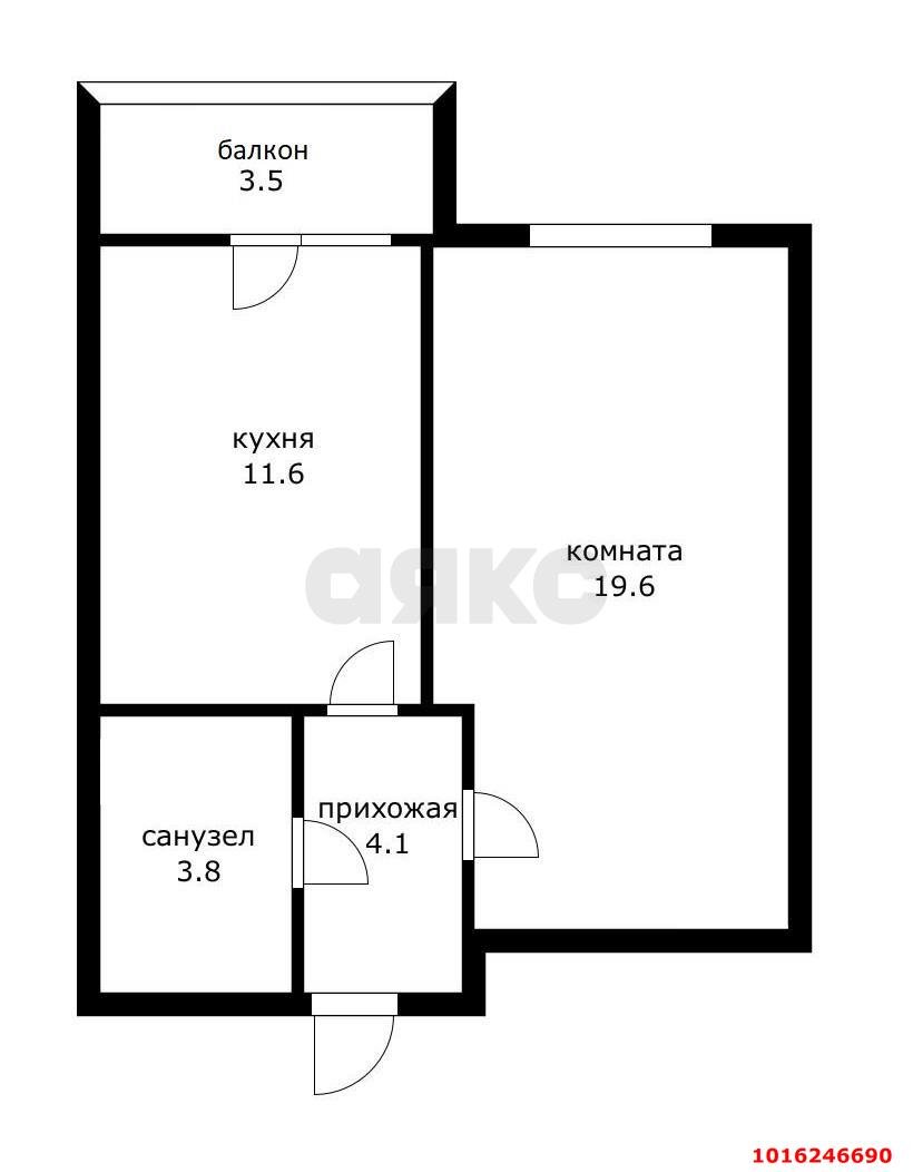 Фото №17: 1-комнатная квартира 42 м² - Краснодар, Карасунский внутригородской округ, мкр. жилой комплекс Мелодия, ул. Гидростроителей, 59/2лит1