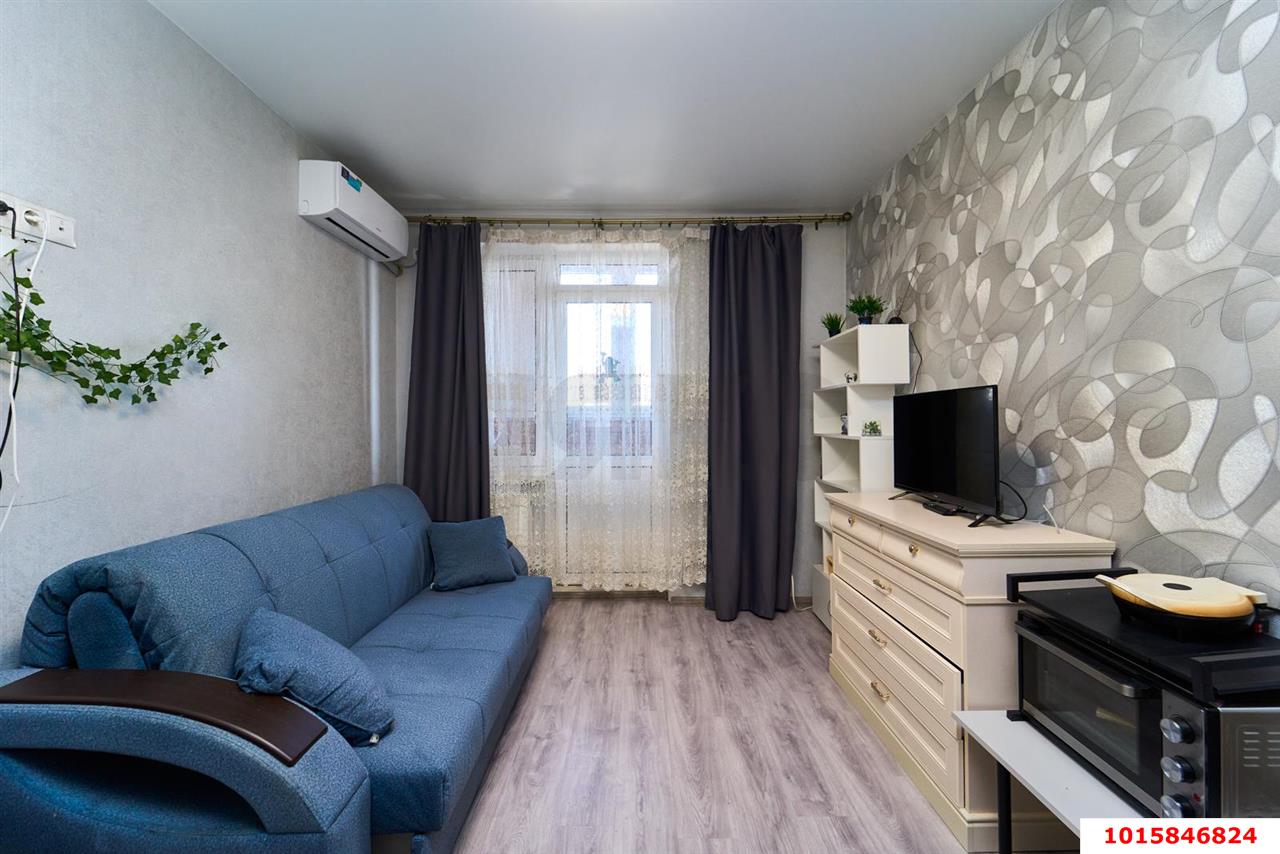 Фото №7: Студия 23 м² - Краснодар, Прикубанский внутригородской округ, Калинино, Завод Радиоизмерительных Приборов, мкр. ЖК Акварели-2, ул. Тепличная, 62/1к1