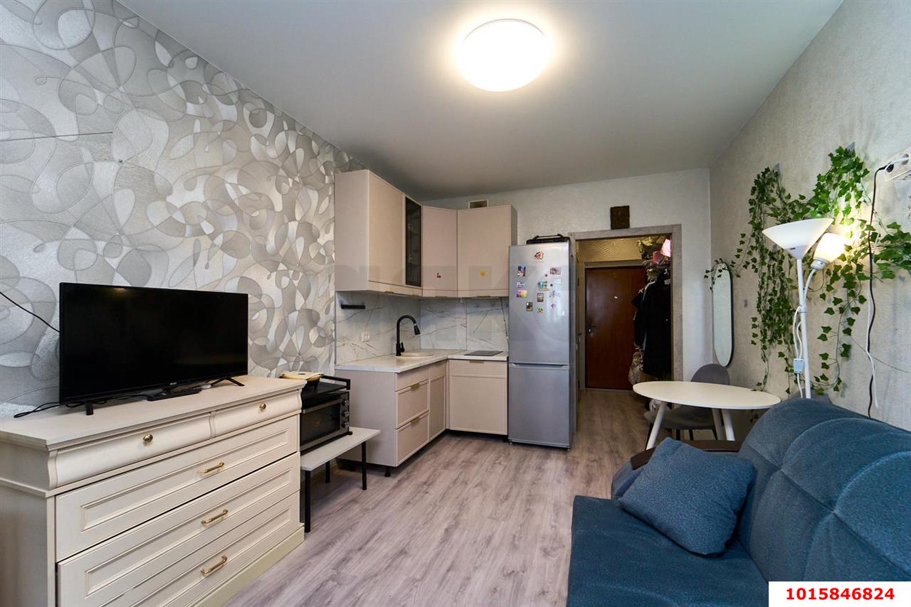 Фото №6: Студия 23 м² - Краснодар, Прикубанский внутригородской округ, Калинино, Завод Радиоизмерительных Приборов, мкр. ЖК Акварели-2, ул. Тепличная, 62/1к1