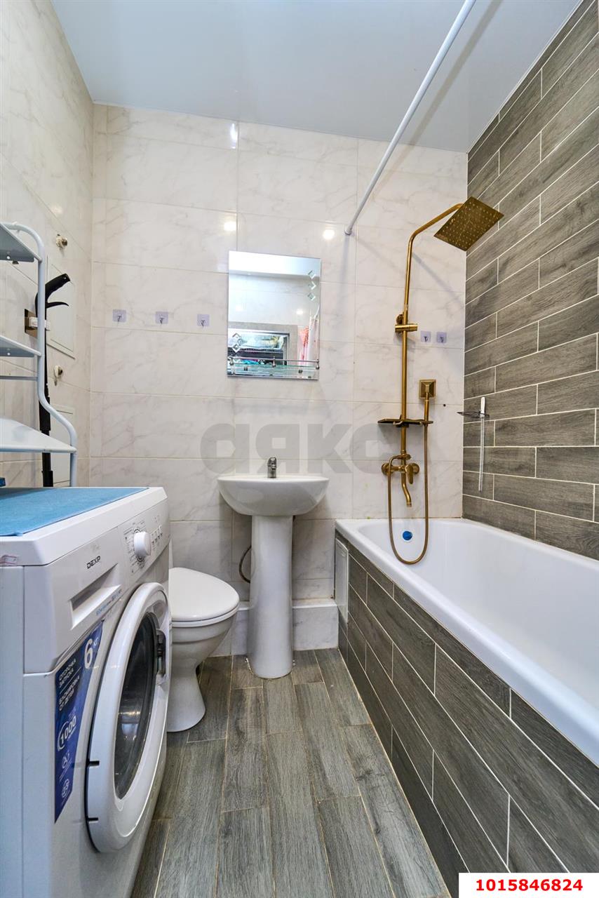 Фото №10: Студия 23 м² - Краснодар, Прикубанский внутригородской округ, Калинино, Завод Радиоизмерительных Приборов, мкр. ЖК Акварели-2, ул. Тепличная, 62/1к1