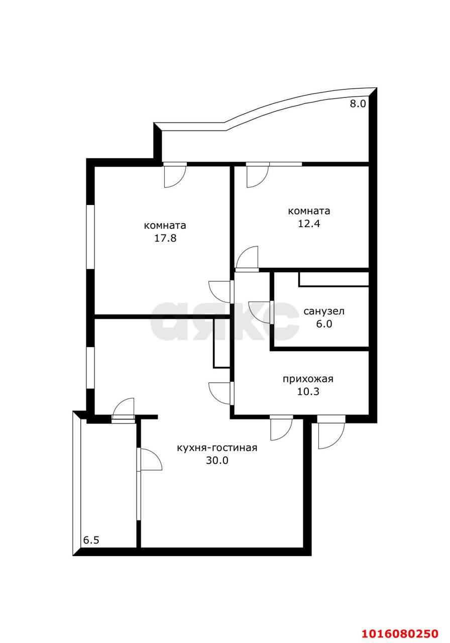 Фото №20: 3-комнатная квартира 75 м² - Краснодар, Прикубанский внутригородской округ, Фестивальный, ЖК Екатеринодар, мкр. Солнечный, ул. Казбекская, 13