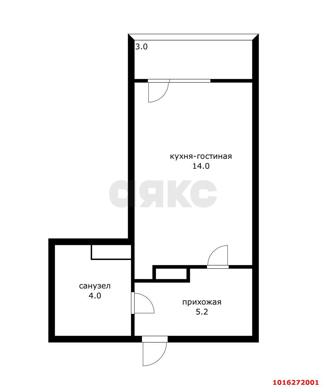 Фото №15: Студия 26 м² - Краснодар, Прикубанский внутригородской округ, Завод Радиоизмерительных Приборов, мкр. имени Петра Метальникова, ул. Евгении Жигуленко, 25к3