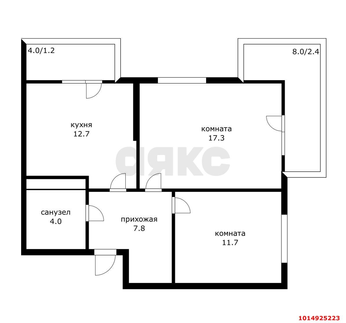 Фото №8: 2-комнатная квартира 65 м² - Краснодар, Прикубанский внутригородской округ, мкр. жилой комплекс Отражение, ул. Конгрессная, 41к1