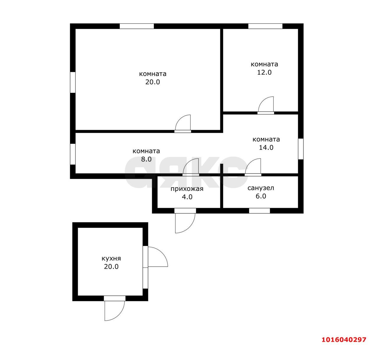 Фото №17: Дом 55 м² + 43 сот. - Гатлукай, ул. Адама Хуаде, 23