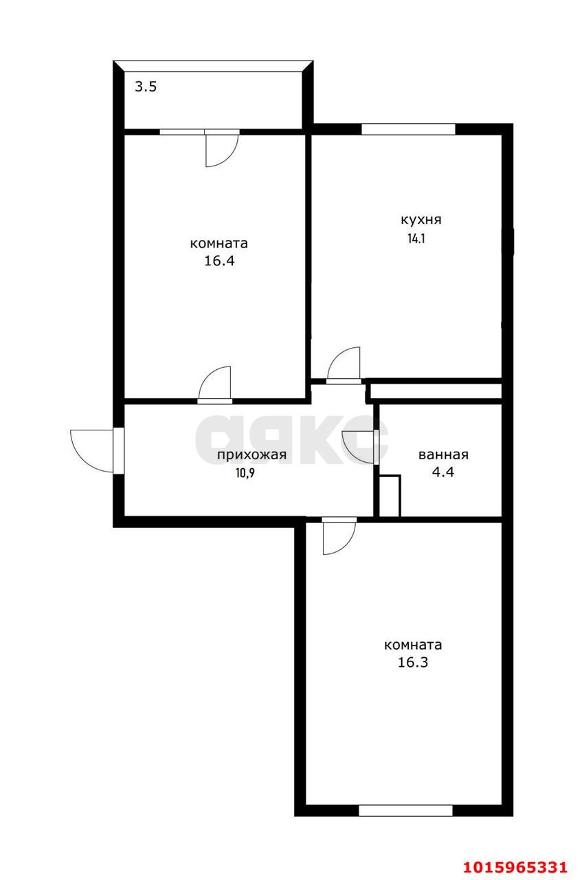 Фото №15: 2-комнатная квартира 65 м² - Краснодар, Почтовый, Карасунский внутригородской округ, мкр. Гидростроителей, пр-кт имени писателя Знаменского, 9к1