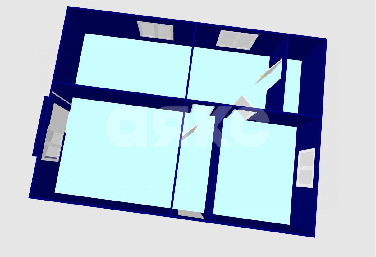 Фото №16: 2-комнатная квартира 51 м² - Витязево, ул. Кооперативная, 44