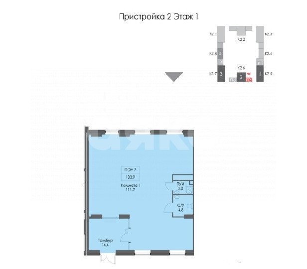 Фото №3: Коммерция <span class="whitespace-nowrap">134 м²</span>, <span class="whitespace-nowrap">1/14 эт.</span> - Москва, ул. Добролюбова, 8к1