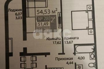 Фото №5: 2-комнатная квартира 54 м² - Симферополь, мкр. жилой комплекс Ирис, пр-кт Александра Суворова, 99