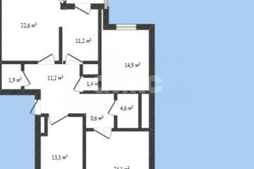 Фото №1: 4-комнатная квартира 114 м² - Луганск, мкр. Молодёжный квартал, 25