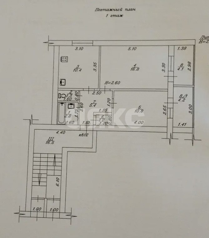 Фото №17: 2-комнатная квартира 52 м² - Цибанобалка, ул. Виноградная, 93