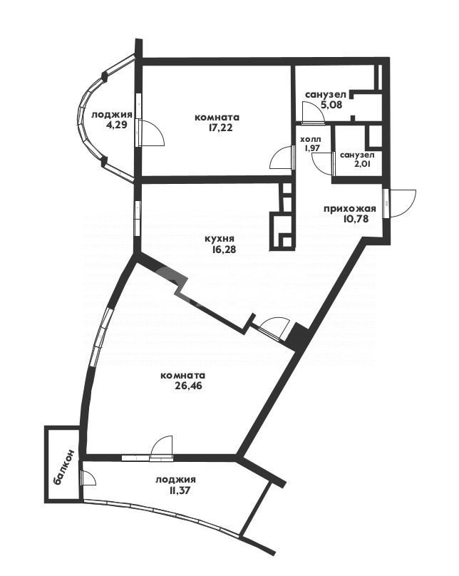 Фото №11: 2-комнатная квартира 95 м² - Геленджик, мкр. Толстый Мыс, ул. Приморская, 30А
