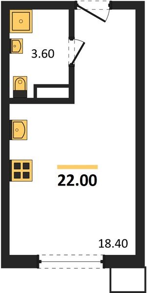 Фото №1: Студия 22 м² - Краснодар, Парк Победы, мкр. Прикубанский внутригородской округ