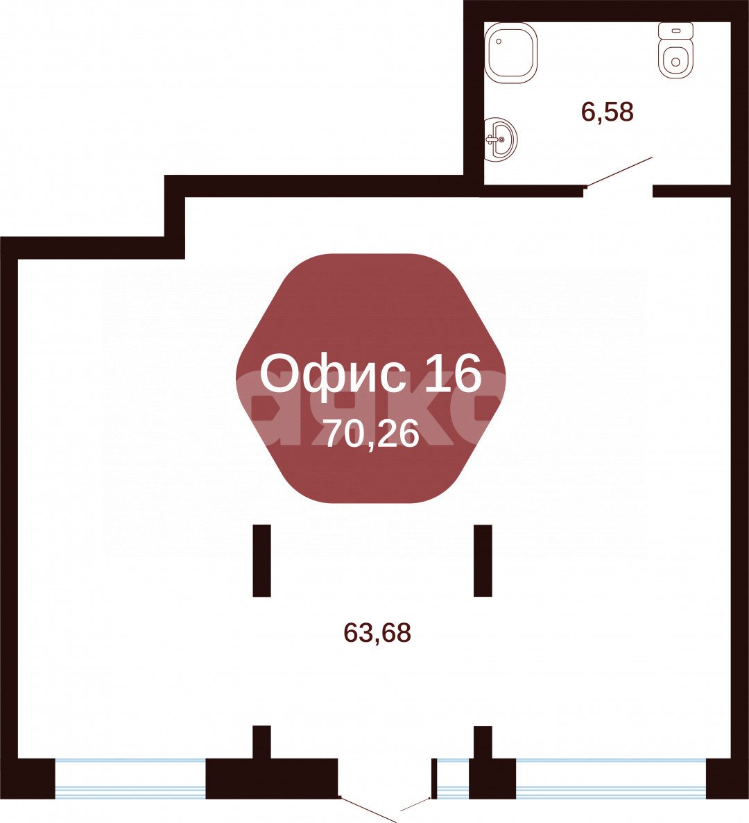 Фото №8: Коммерция 70 м² - Янтарный, ул. Янтарная, 15